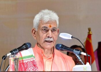 LG Sinha inspects National Highway restoration at Thard; NHAI officials say arterial road will reopen tonight 