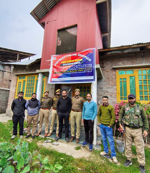 Police attach house linked to narcotics trade