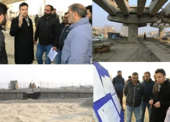 DC Srinagar inspects progress on Sanat Nagar Flyover