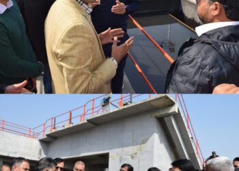 Div Com inspects operational readiness of 60 MLD STP Noorbagh