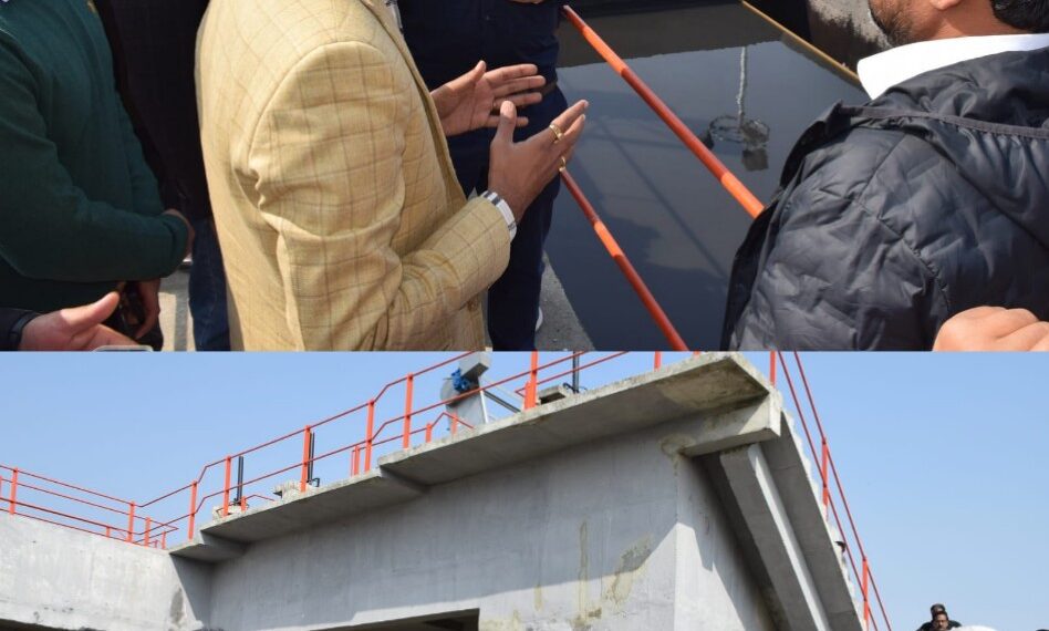 Div Com inspects operational readiness of 60 MLD STP Noorbagh