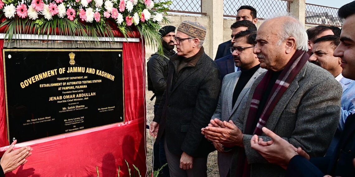 Omar lays foundation for Automated Testing Station in Pampore