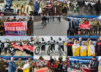 Sopore Police organize cycling race