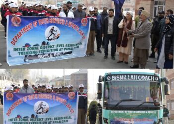 Chairperson DDC, DC flag off Trekking Expedition