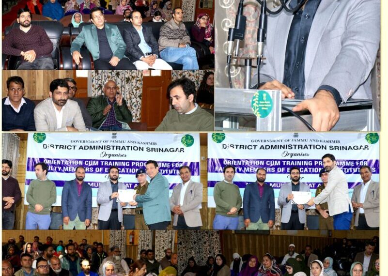 Nasha Mukt Bharat Abhiyan: Teachers to play key role in saving youth: DC Srinagar