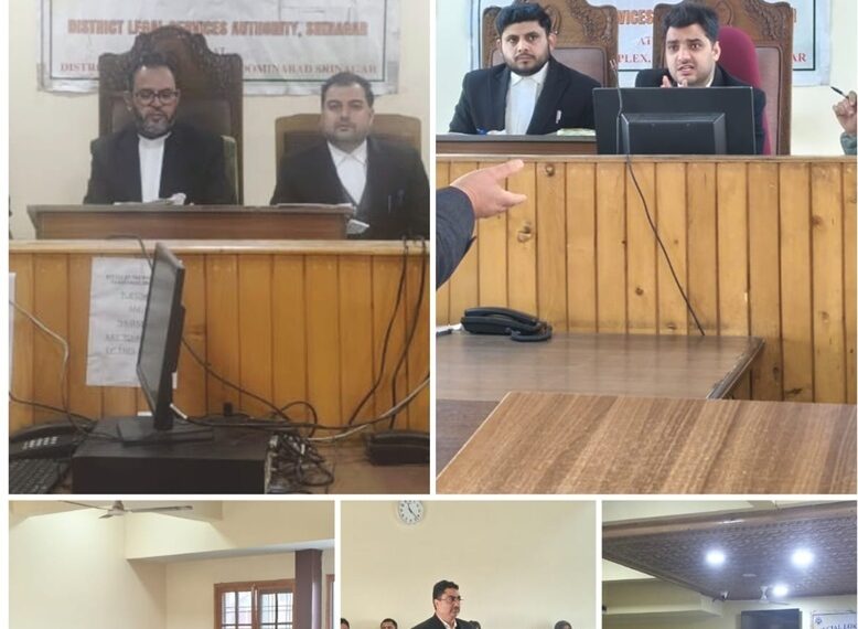 DLSA Sgr organizes Special Lok Adalat