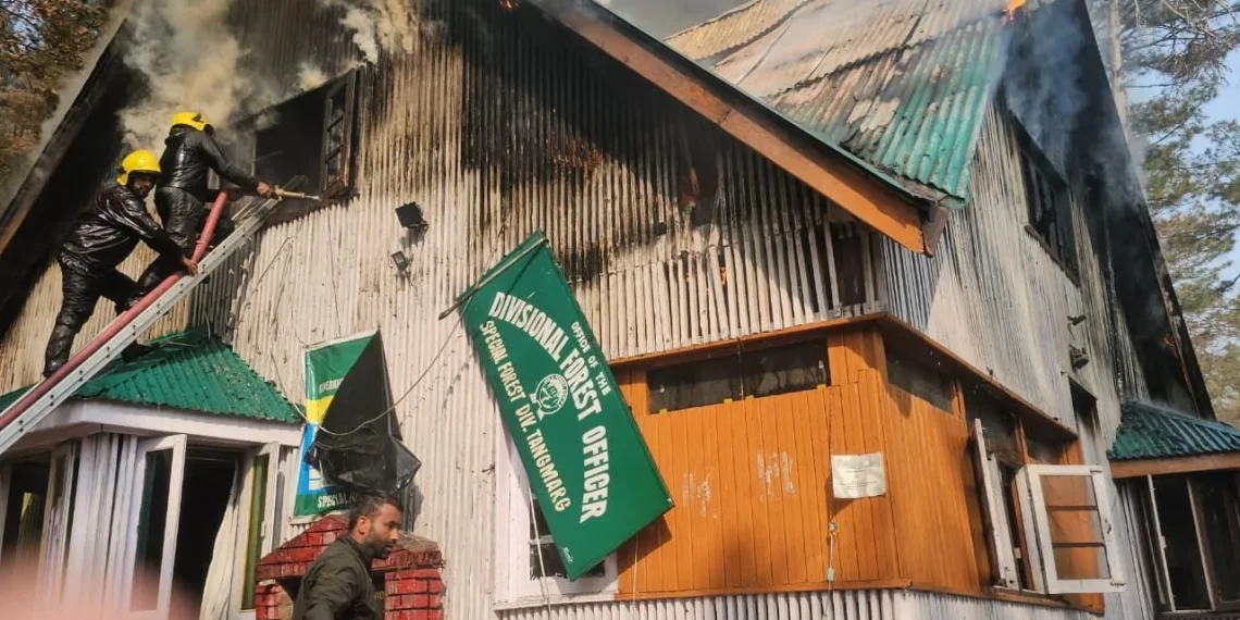 Fire damages DFO Tangmarg office record