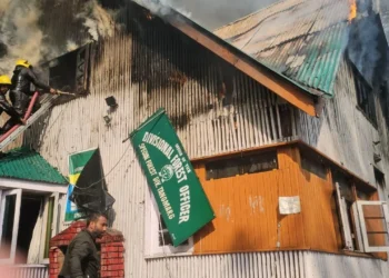 Fire damages DFO Tangmarg office record