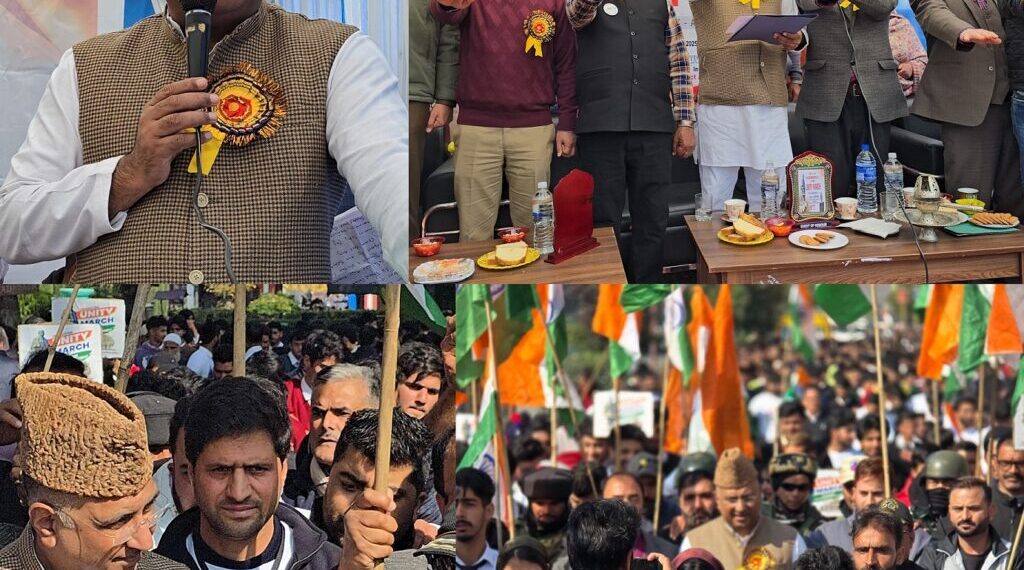 Unity March organised at Anantnag