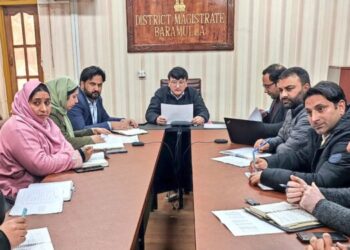 DC Baramulla chairs NRLM review meeting