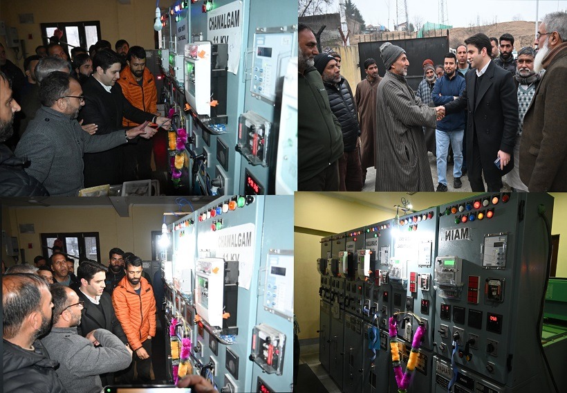 DC Kulgam inaugurates 11 KV Chattabal power feeder at Chawalgam