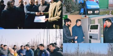 DC Budgam reviews HADP projects, distributes farm machinery