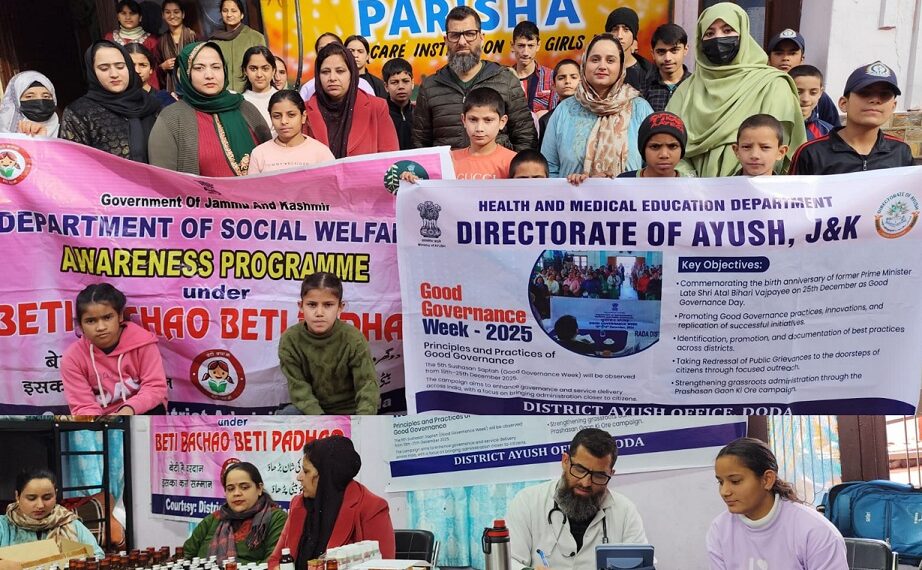 AYUSH, Mission Shakti organise health camps in Doda