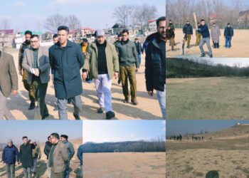 DC Budgam reviews sports infrastructure, inspects playfields