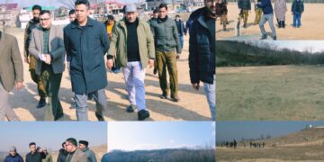 DC Budgam reviews sports infrastructure, inspects playfields