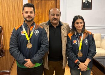 Deputy CM felicitates Rollball World Cup gold medallists from J&K