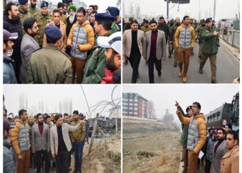 Div Com Kashmir reviews Natipora junction, Barzulla underpass to ease traffic flow 