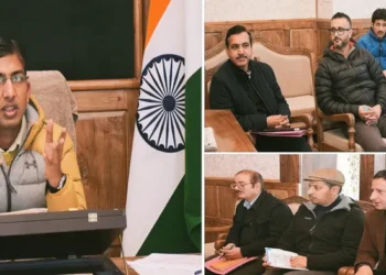 Div Com Kashmir reviews functioning of the Jal Shakti