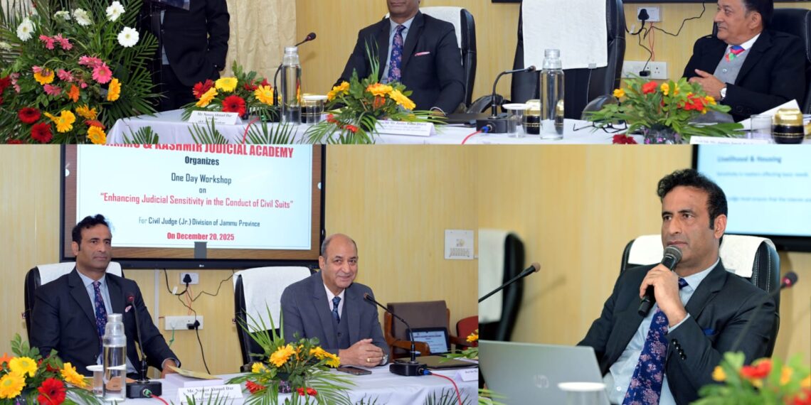 J&K Judicial Academy holds workshop on judicial sensitivity in civil suits