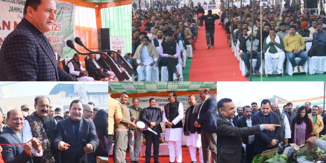 National Farmers Day:Javid Ahmed Dar inaugurates Farmers’ Mela in Samba