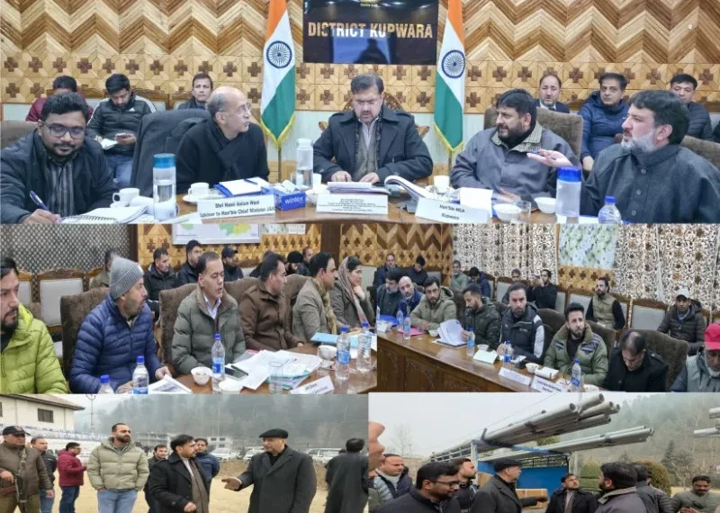 Satish Sharma reviews functioning of key departments in Kupwara