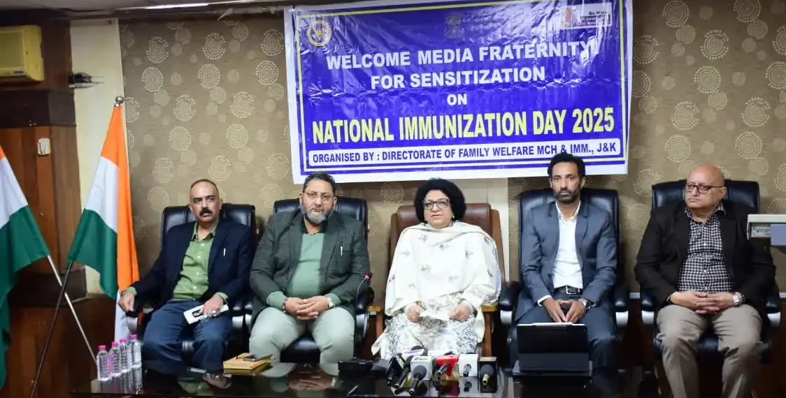 National Immunization Day-2025:Over 19.85 lakh children to receive Pulse Polio dose in J&K