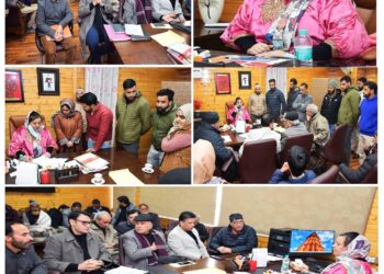 Sakeena Itoo meets legislators, public delegations in Srinagar