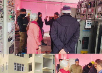 DC Bandipora inspects development projects, reviews power infrastructure