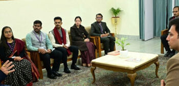 LG Sinha interacts with IAS Officer Trainees