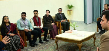 LG Sinha interacts with IAS Officer Trainees