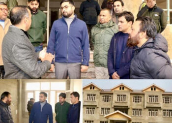 DC Srinagar inspects progress on hostel for wards of Ex-Servicemen, Martyrs