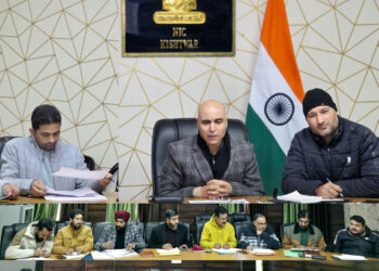 DC Kishtwar reviews works under District CAPEX Budget 2025-26