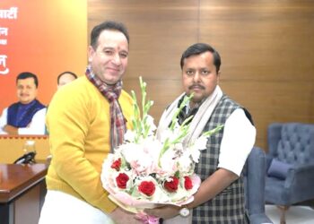 LoP Sharma meets Nitin Nabin