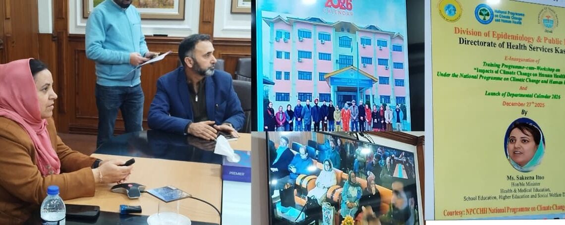 Sakeena Itoo virtually inaugurates Climate Change & Human Health Training Programme