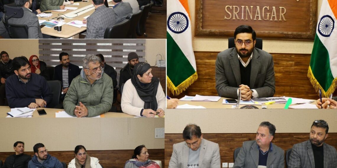 DC Srinagar reviews ABHA ID generation, Vay Vandhana enrolment, TB control measures