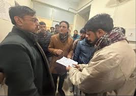 Satish Sharma inspects RTO Office Srinagar