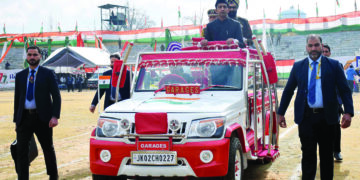Divisional Commissioner Kashmir leads full dress rehearsal at Bakshi Stadium Srinagar ahead of Republic Day