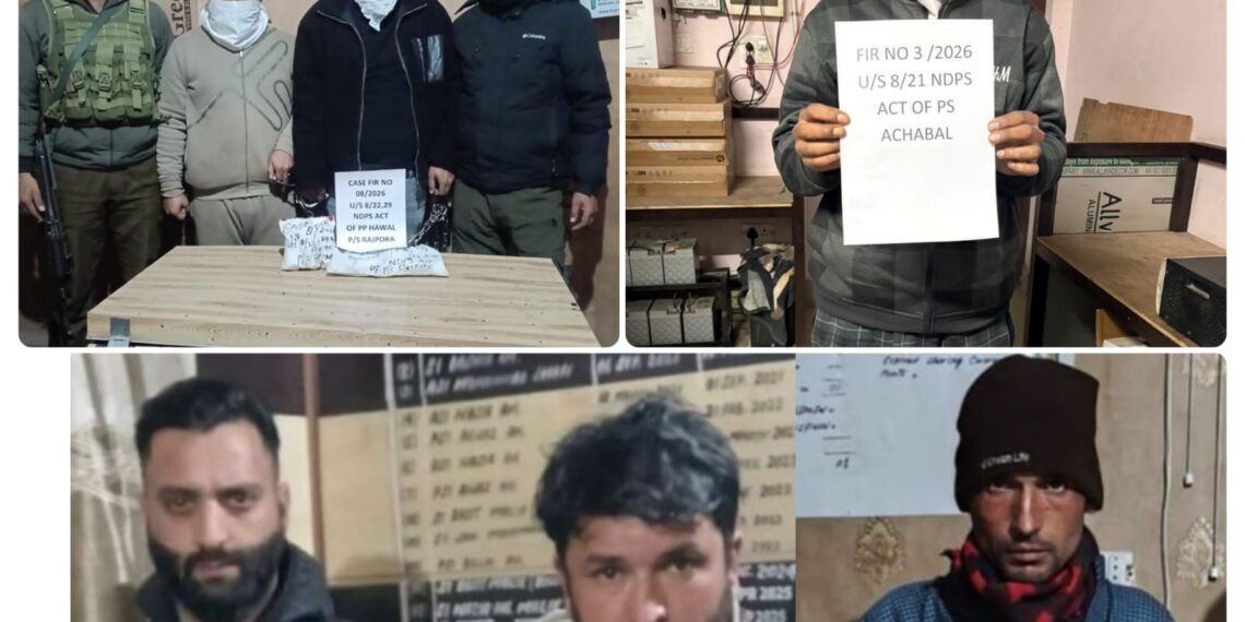 Police arrest 6 drug peddlers