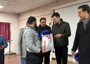 KPDCL distributes safety gear to field staff in Srinagar