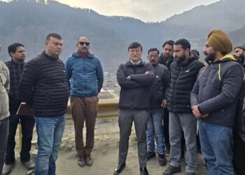 DC Baramulla inspects NH-1 road widening works, seeks faster completion