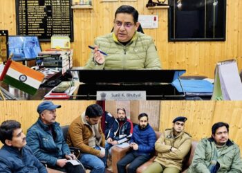 ADC reviews winter preparedness in the Sub-Division Bhaderwah