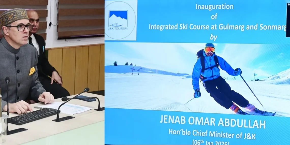 Omar inaugurates Ski training course at Gulmarg, Sonamarg   