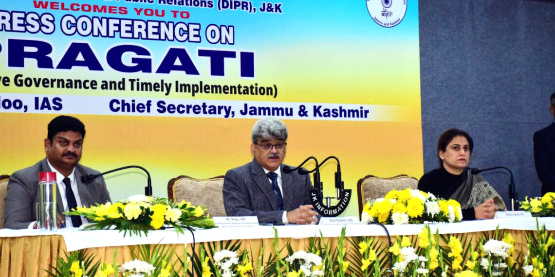 PRAGATI transforming J&K, driving timely execution of projects: CS