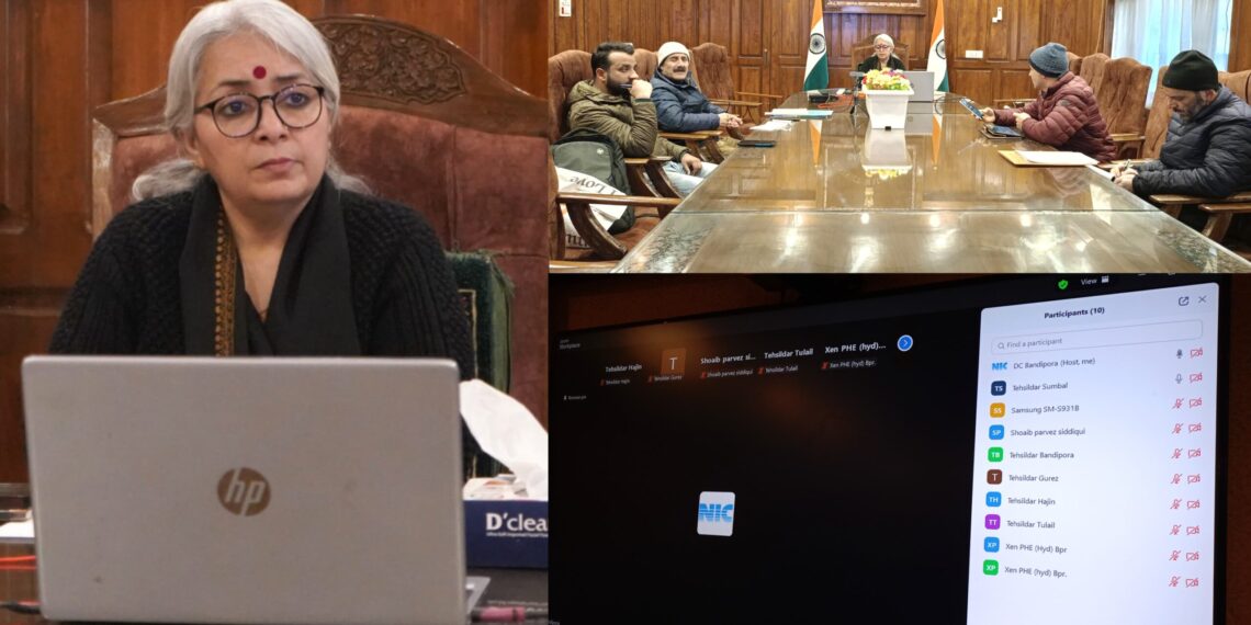 DC Bandipora reviews 7th minor irrigation census, 2nd census of water bodies