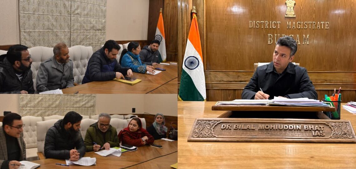 DDC Budgam reviews JJM status, calls for swift completion of all ongoing projects