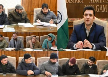 DC Kulgam chairs  monthly NCORD meeting