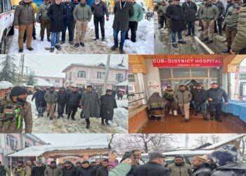 DC Kupwara reviews snow clearance, health services in Lolab amid fresh snowfall