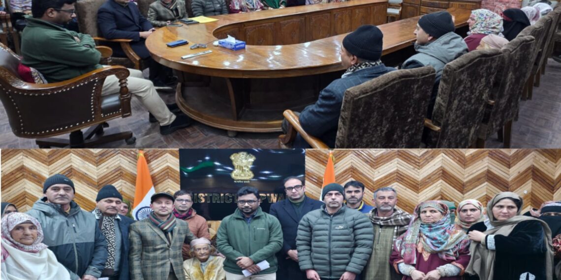 DC Kupwara interacts with martyrs’ families