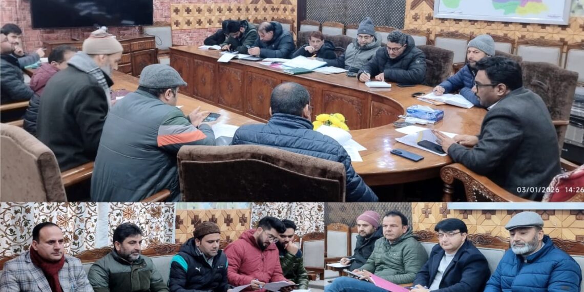 DC Kupwara reviews JJM works, SASCI scheme implementation