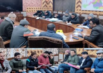 DC Kupwara reviews JJM works, SASCI scheme implementation